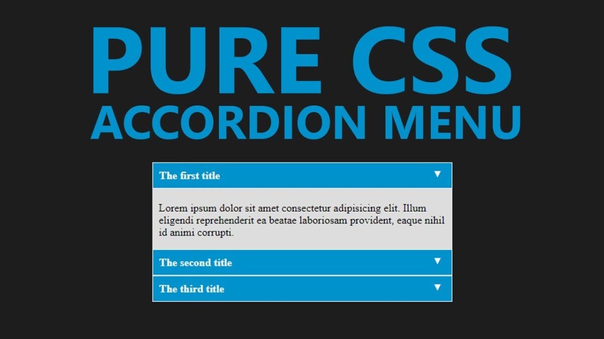 How To Create Pure CSS Accordion | Iogoos Solution Pvt Ltd.