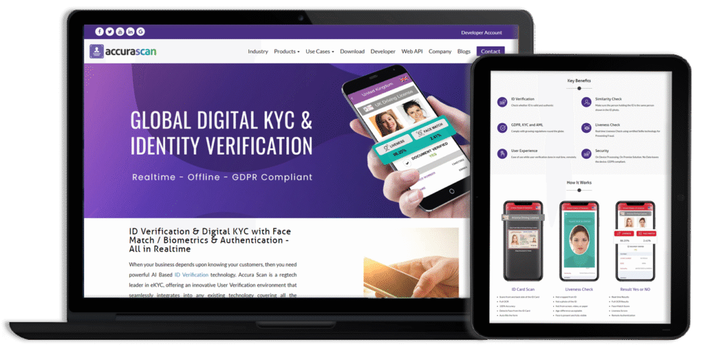 Complete Web and Mobile Development for AI-Powered Digital KYC and Identity Verification.