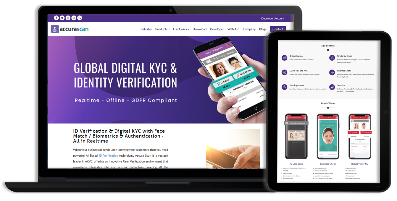 Complete Web and Mobile Development for AI-Powered Digital KYC and Identity Verification.