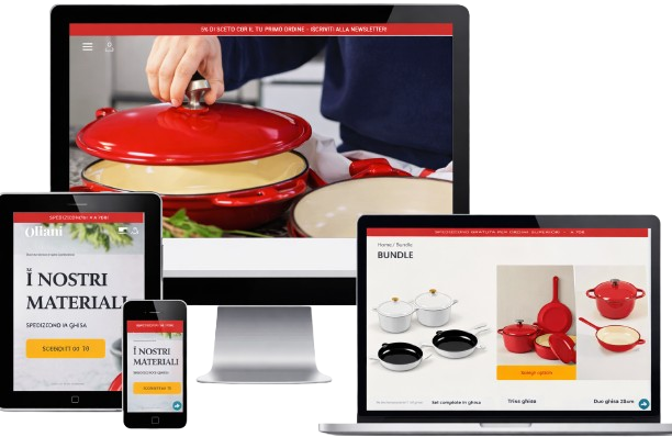 Delivered end-to-end design and BigCommerce development for a premium cookware brand